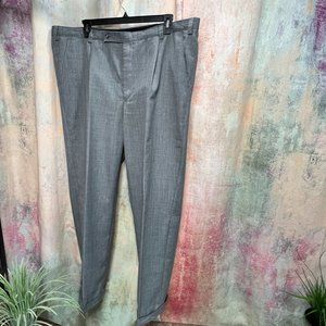 📌Light Gray Pleated Dress Pants European Tailoring Handmade High Quality Fabric